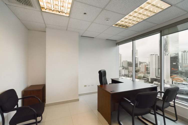 Modern conference room with natural light in Class A office tower Marbella Panama