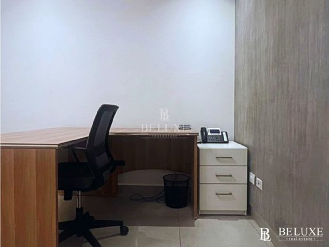 Partitioned modern office with glass walls tile flooring Dorado City Center Betania Panama