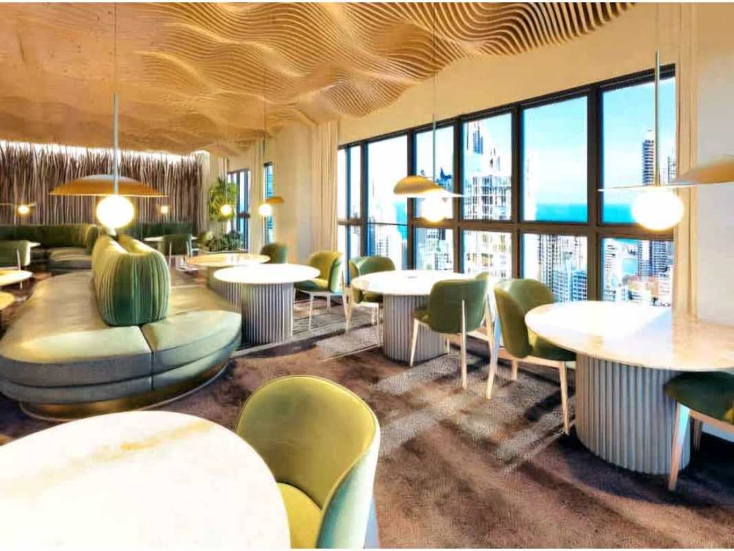 Rooftop infinity pools with panoramic skyline views at Walker Wellness Center Panama City Calle 50