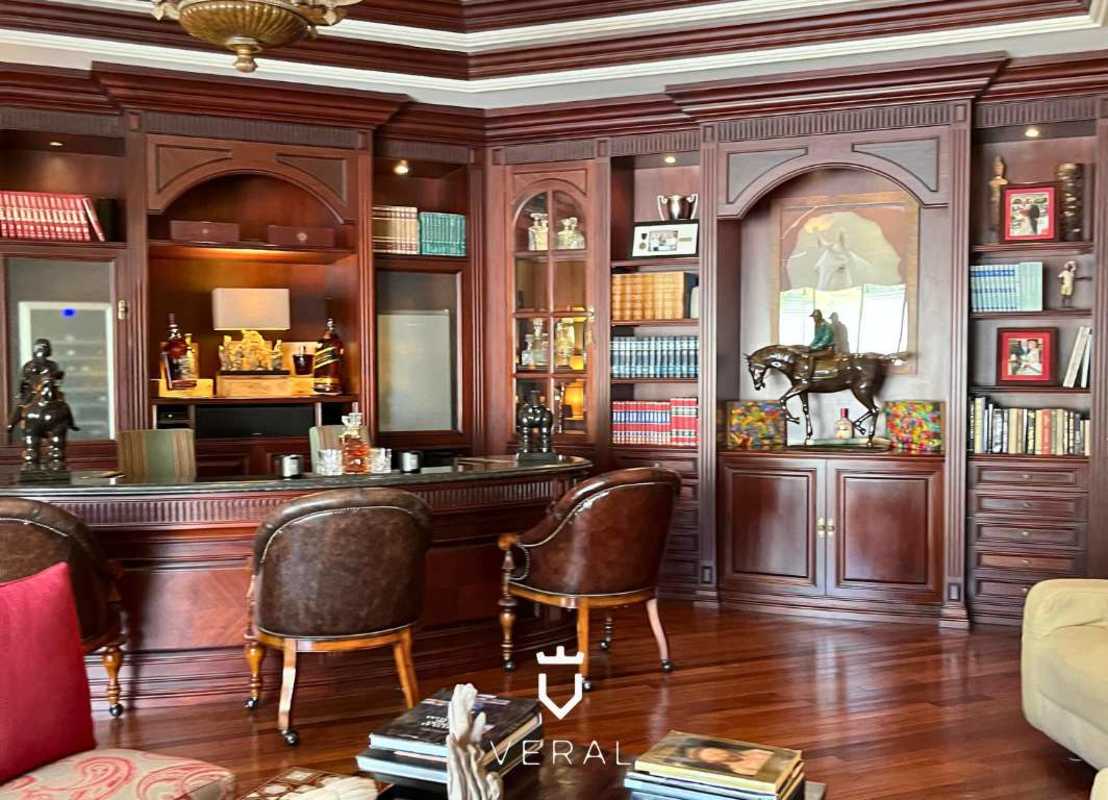 Luxury chef kitchen with marble countertops island cabinetry Costa del Este Panama