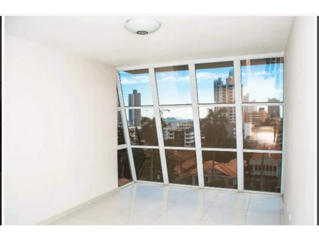 Private balcony with panoramic skyline view in PH Bela Vita Condo Panama City