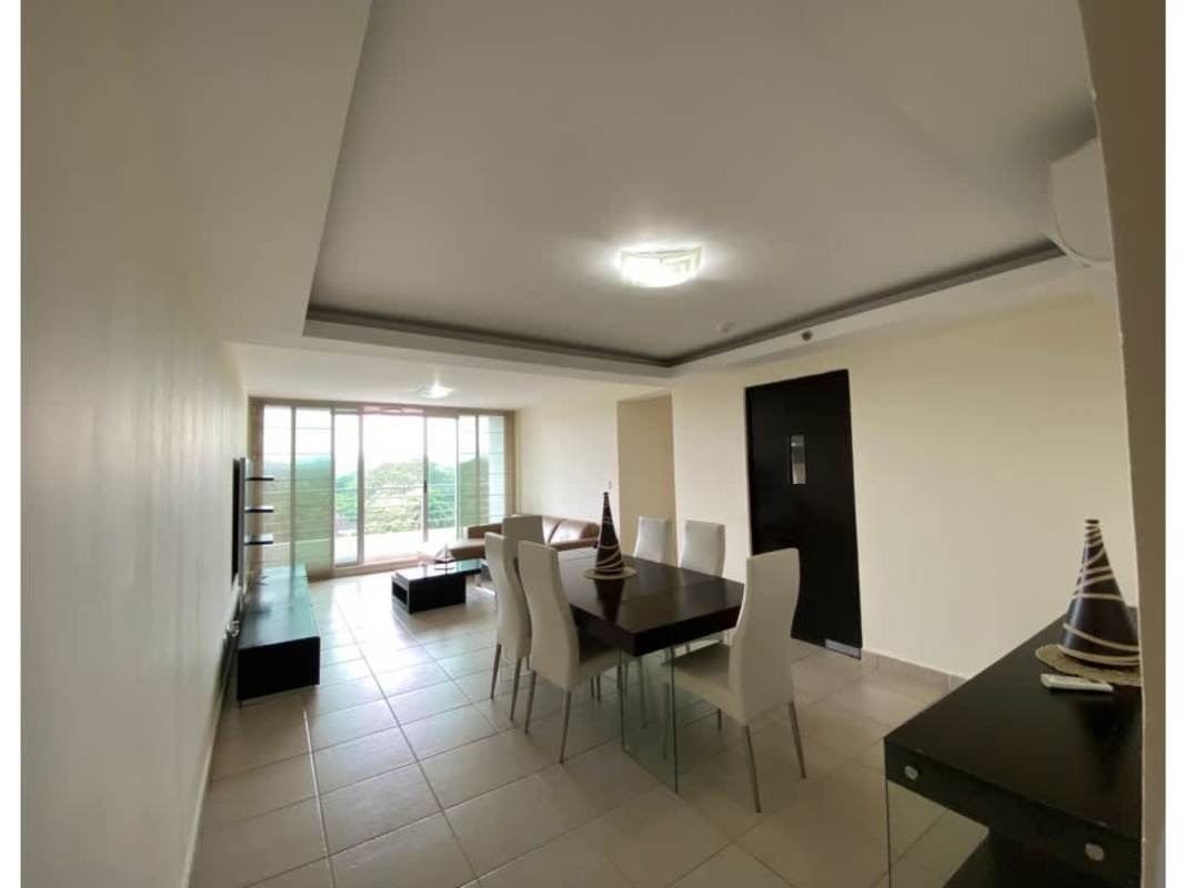 Furnished kitchen granite countertop stainless appliances PH Clayton Park Clayton Panama