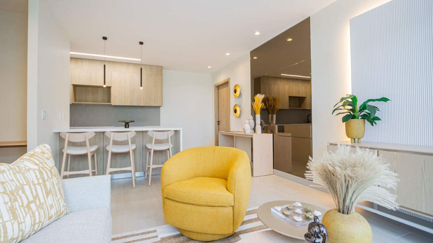 Luxury bathroom with glass shower and elegant fittings Costa del Este Panama