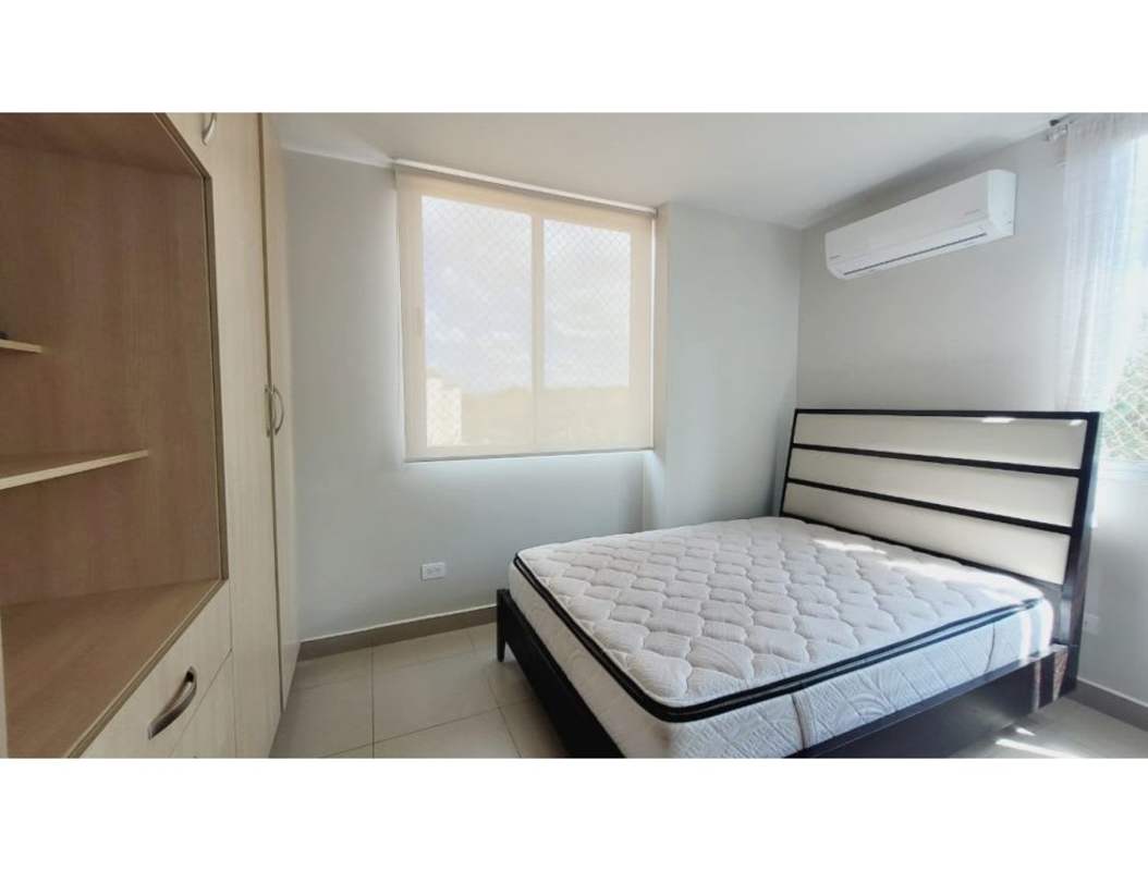 Kitchen with granite counters, light cabinetry, appliances in PH Chanis Residence Panama City