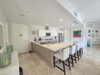 Contemporary kitchen with island and appliances in PH Puntarenas Buenaventura Panama