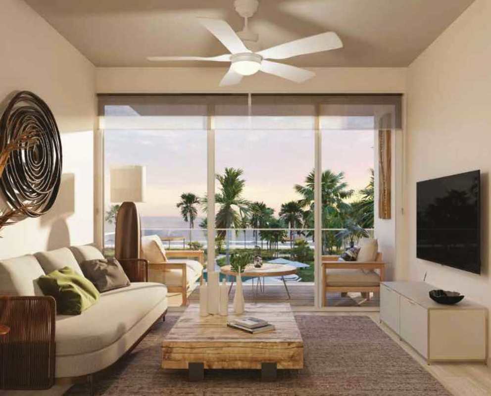 Aerial Pacific Ocean view beachfront condos development Playa Caracol Punta Chame Panama