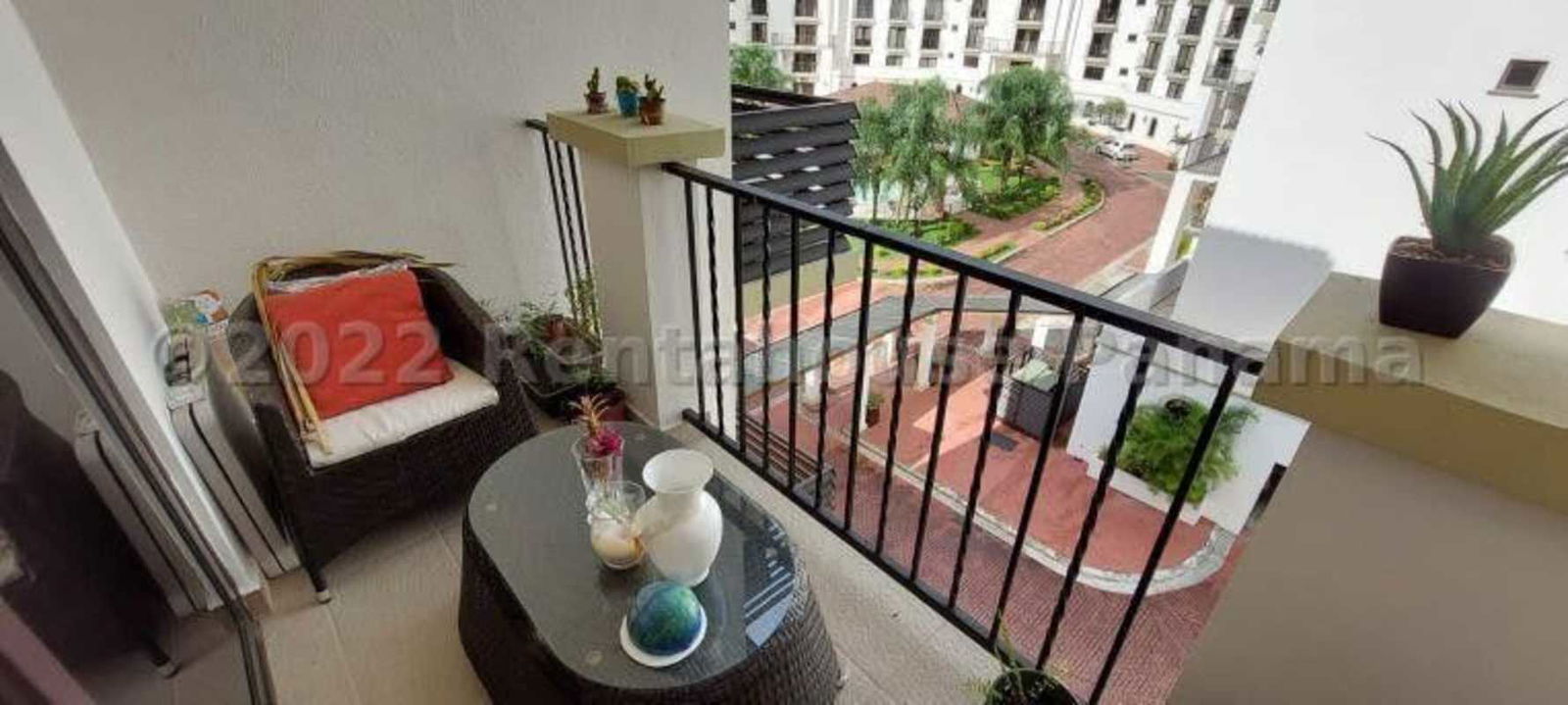 Large master bedroom with walk-in closet, ceramic floors, balcony access at PH Albrook Residences Albrook Panama