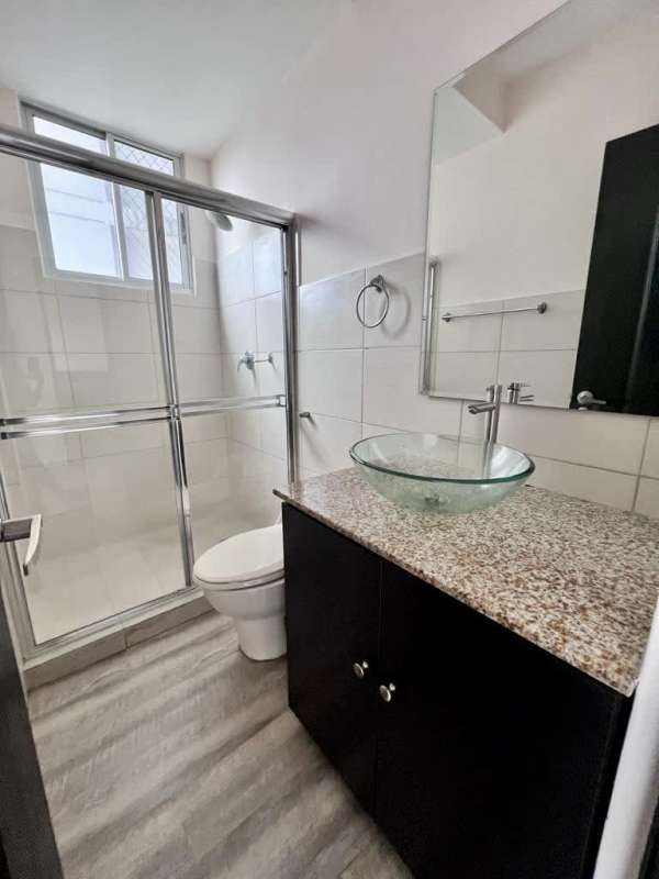 Bedroom with built-in closet, AC, window view PH El Doral Panama City