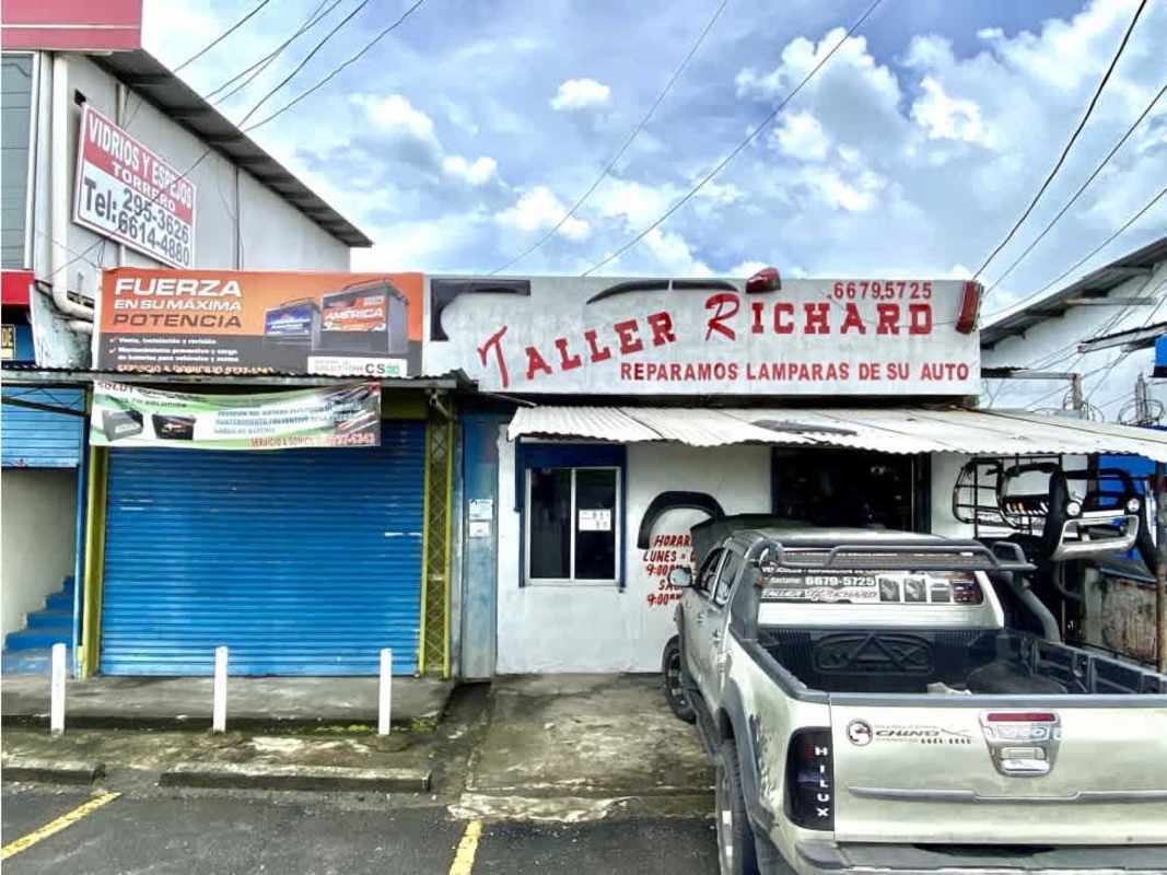 Interior industrial warehouse space with automotive workshop setup Tocumen Panama City