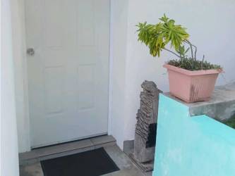 Entrance of beachfront home Solymar Residences Playa Corona San Carlos