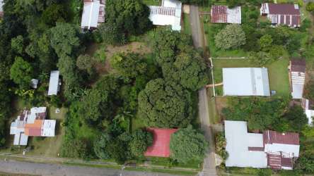 Aerial photo large fenced lot with mature trees Dolega Chiriquí Panama