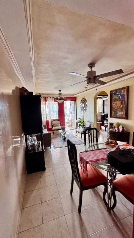 Decorative hallway with archway and art in apartment PH Calle del IPA Hato Pintado Panama City