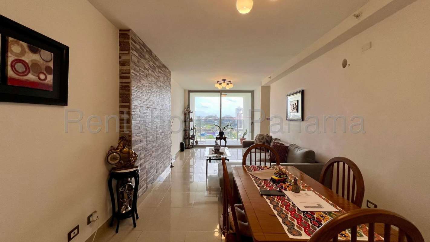 Apartment kitchen with granite countertop, ample cabinets in PH Rokas Condado del Rey Panama