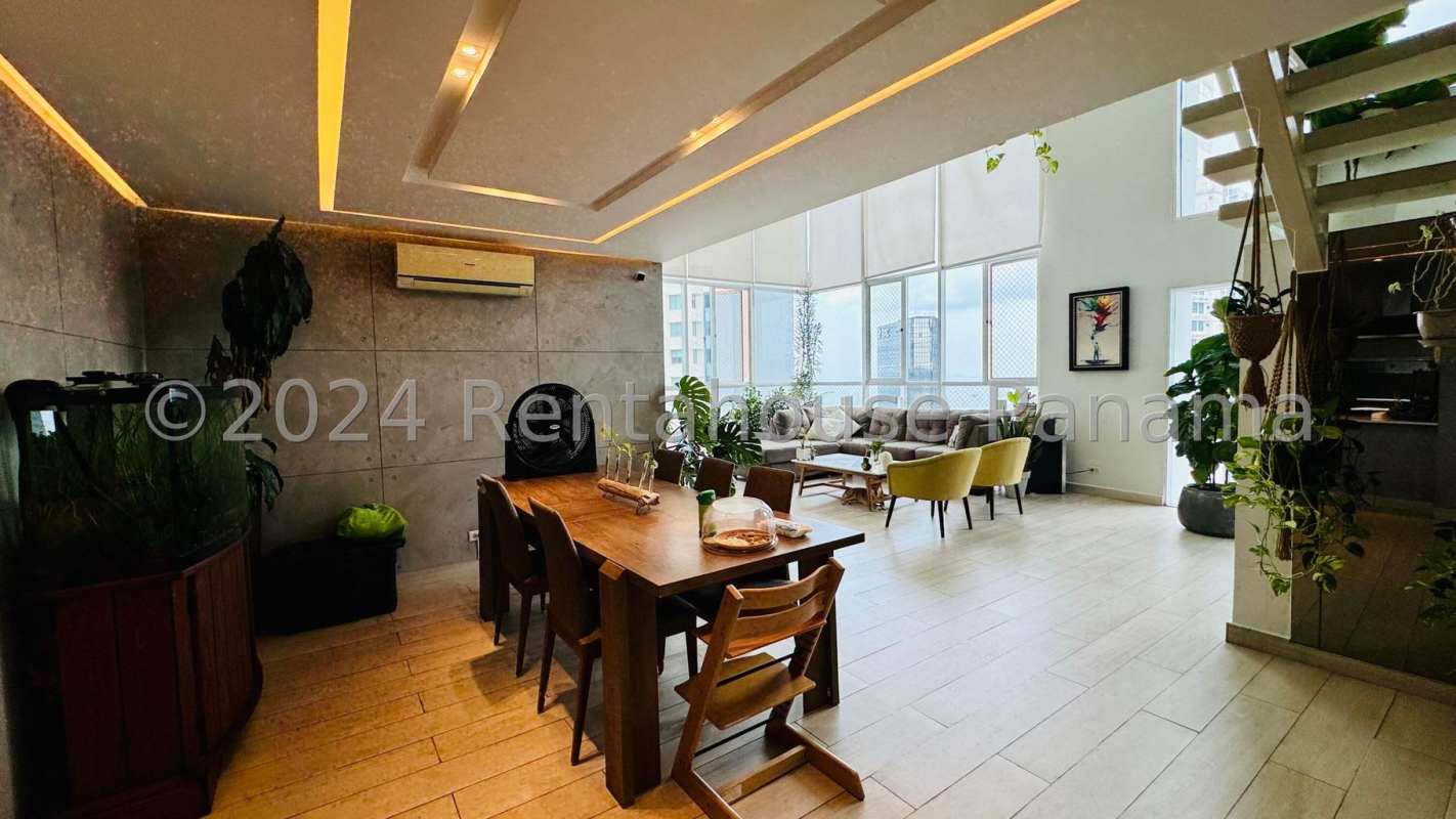 Bright spacious duplex with large windows at PH Bellavista Tower Panama City