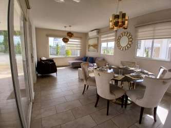 New granite kitchen with stove and cabinets in Nuevo Arraiján house for sale Panama Oeste