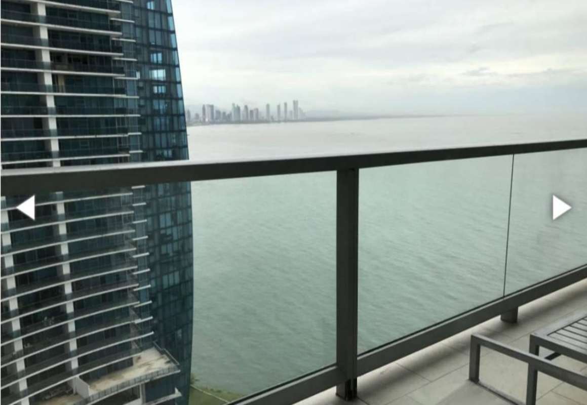 Private ocean view balcony overlooking Pacific Ocean and skyline at JW Marriott Panama