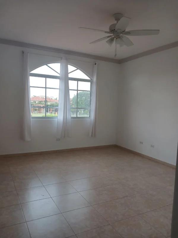 Bathroom with glass enclosed shower and marble accents house for rent Panama