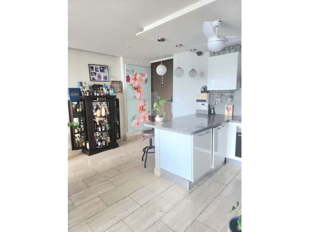 Master bedroom with large window Costa del Este PH The Regent Panama City apartment