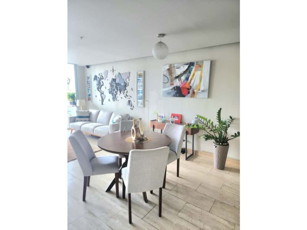 Contemporary kitchen ready to customize inside PH The Regent Costa del Este apartment Panama