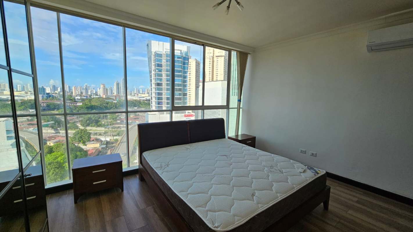 Modern kitchen with granite countertops and mosaic backsplash in PH Pacific Sun Punta Pacifica