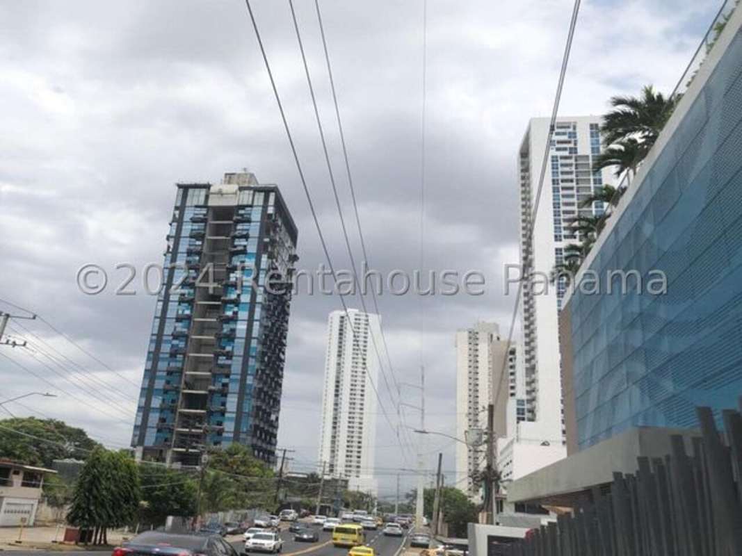 Urban Panama City skyline with modern residential towers Coco del Mar Sky