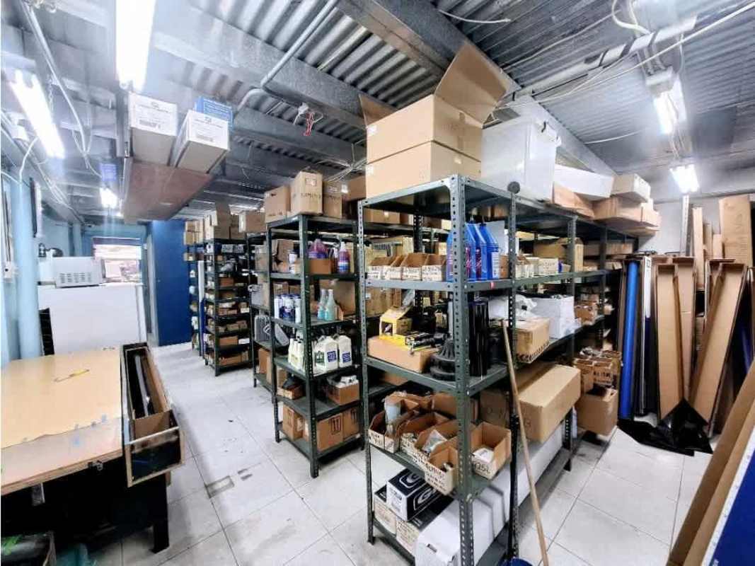 Reception space with tiled floor and signage in commercial unit for rent in Panama