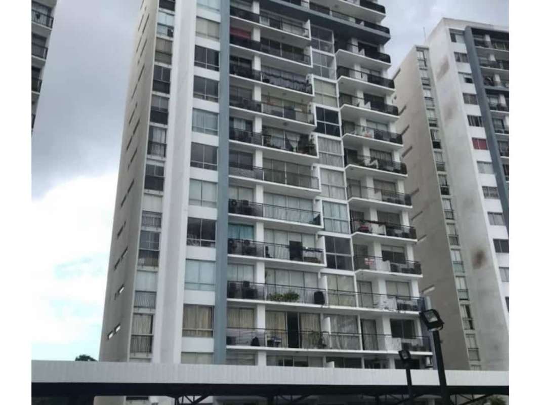 Modern high-rise facade with balconies PH Altavista Tower Urbanizacion Don Bosco Panama City