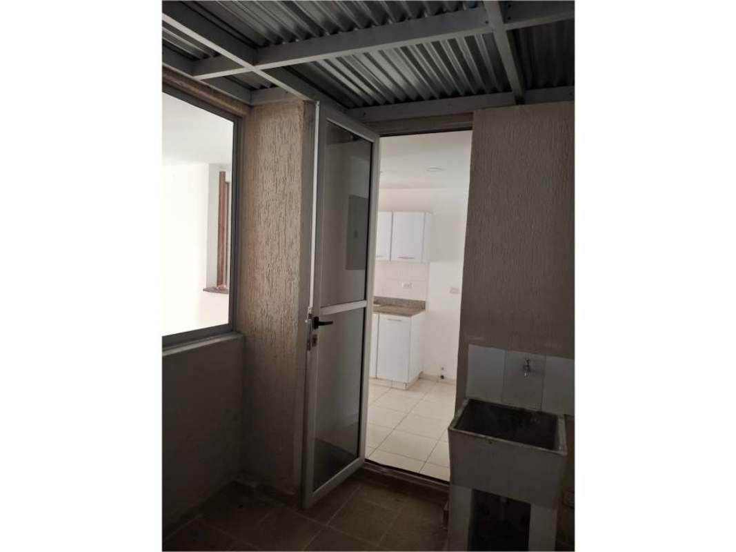 Spacious living dining area with brick wall accent and white tile floors PH Altavista Tower Don Bosco Panama