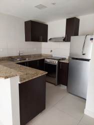 Kitchen with granite countertop, stainless appliances PH Woodland Panama Pacifico