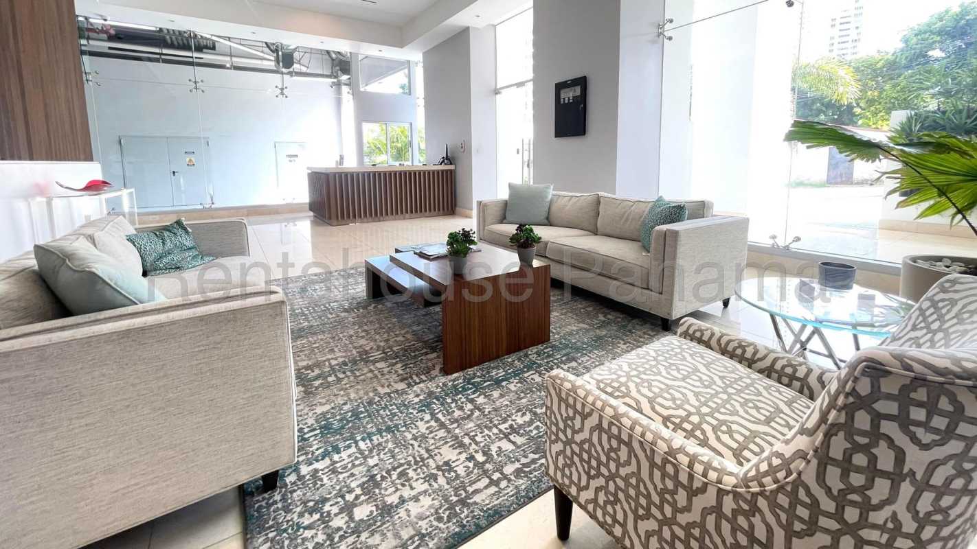 Open living dining space with balcony access and ocean views PH Coco del Mar Panama