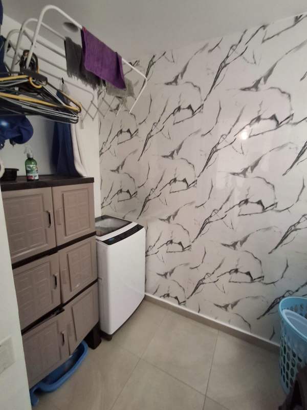 Master bedroom with large window, ceiling fan, AC at PH Porto Alegre Villa Lucre Panama