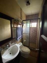 Covered bohío entertainment area with billiard table and seating Bejuco Chame Panama