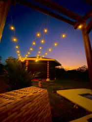 Outdoor BBQ bohío with cooking space on country house rental property in Bejuco Chame Panama