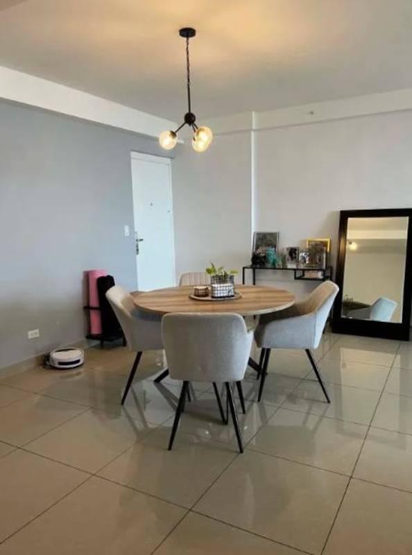 Master bedroom with ensuite bathroom, split AC and large windows at PH San Francisco Bay Panama City