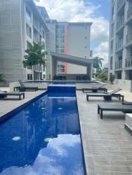 Spacious bedroom with closet in Panama Pacifico Mosaic Tower apartment for sale