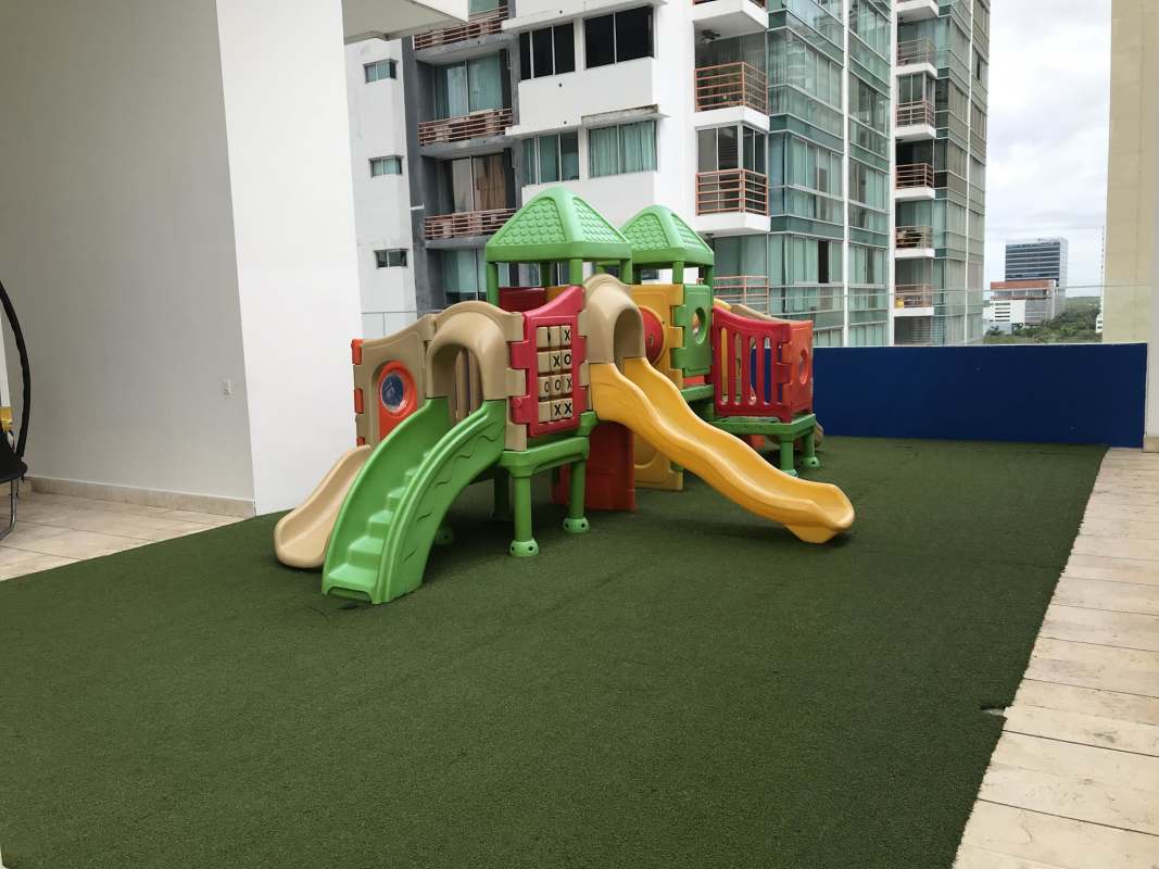 Modern gymnasium with equipment at PH Costamare Costa del Este Panama