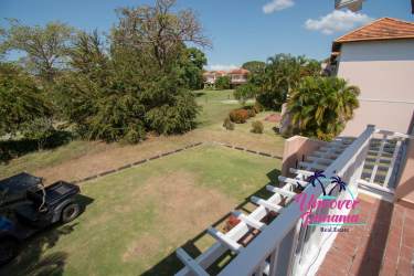 Private terrace with BBQ area backyard garden Costa Blanca Golf Villas Rio Hato Panama