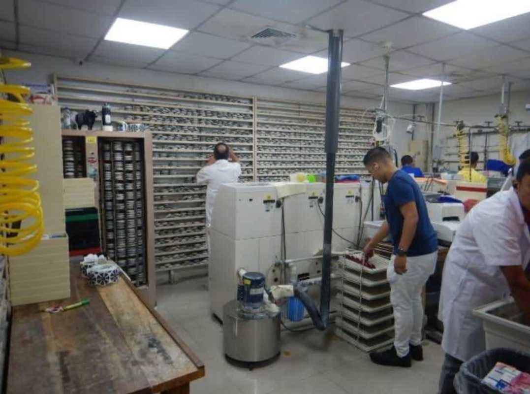 Exterior front with business signage options and private parking lot