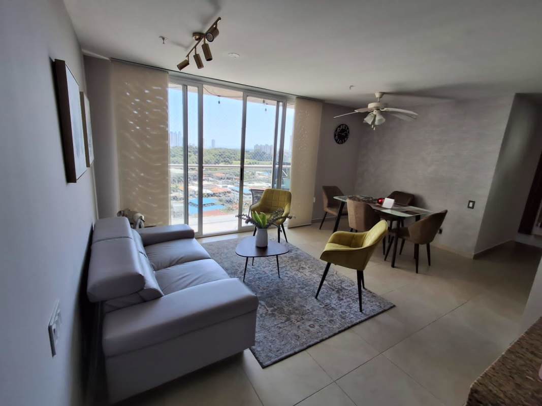 Remodeled kitchen with granite tops, stainless appliances in PH Altavista Tower Villa Lucre Panama City