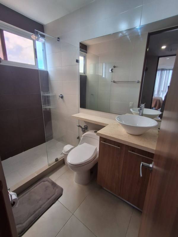 Condominium pool area with sun deck and children's pool in Villa Lucre Panama