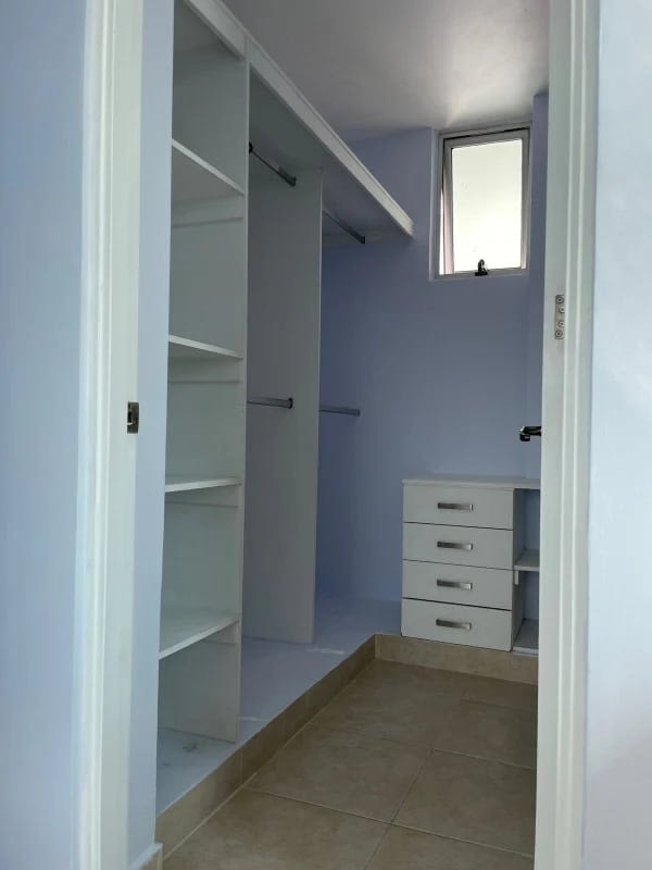 Spacious walk-in closet storage Clayton Panama apartment