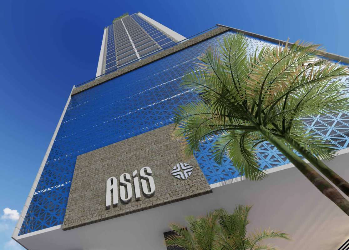 Covered entrance driveway with modern design PH San Francisco Residence Panama