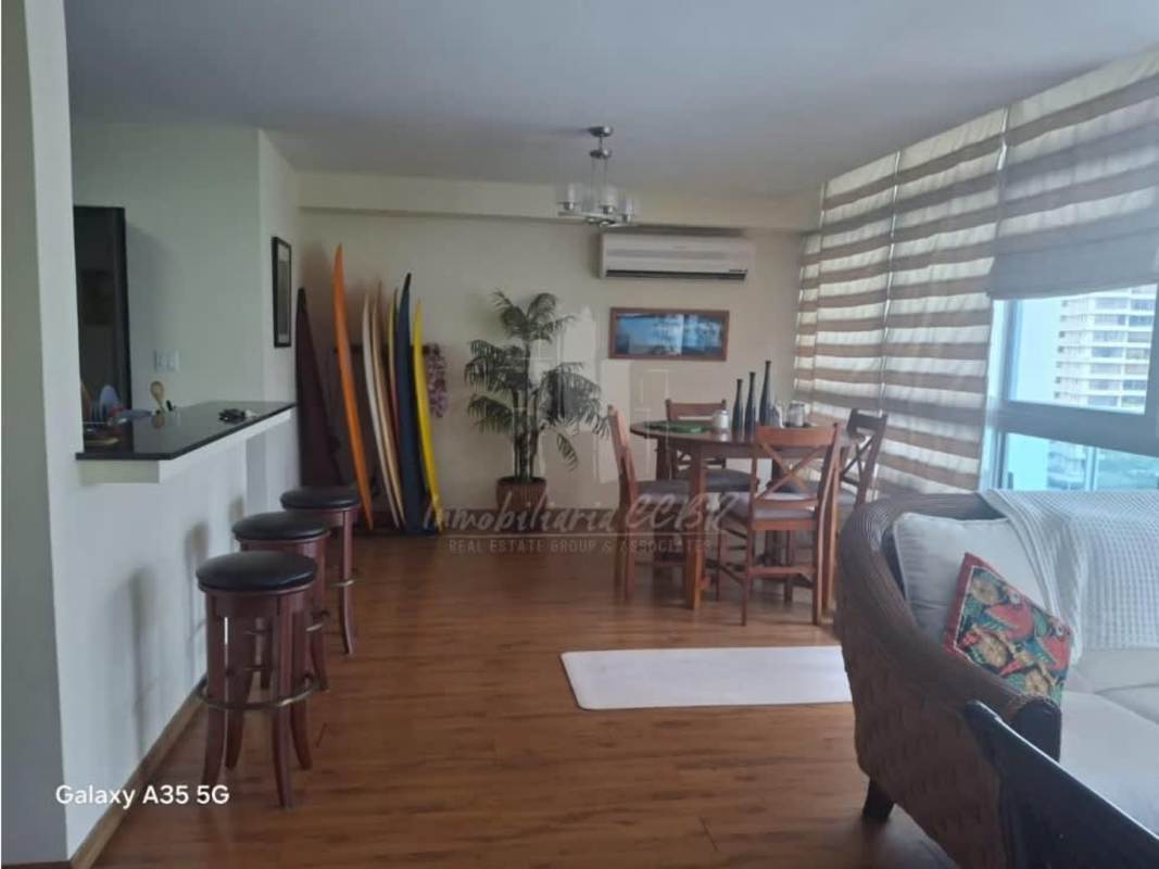 Functional laundry room with washer/dryer inside PH Bayfront Tower Avenida Balboa Panama
