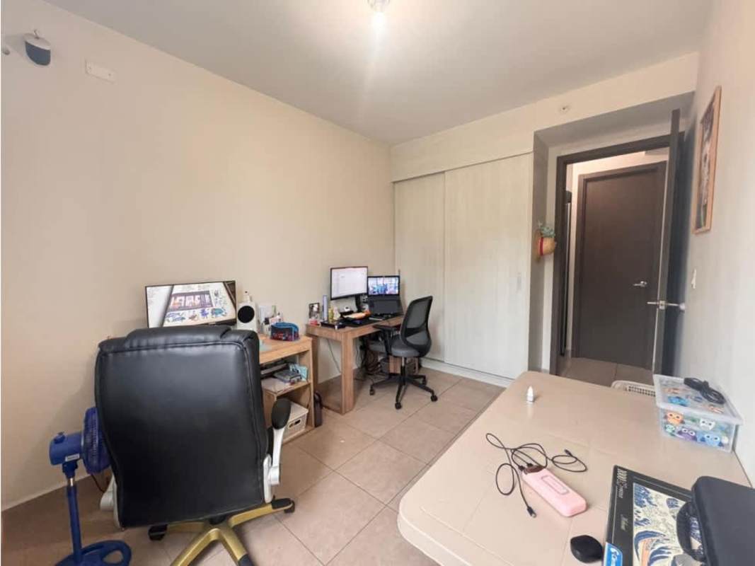 Balcony with protective netting overlooking parking lot at PH Torres de Cantabria Panama City