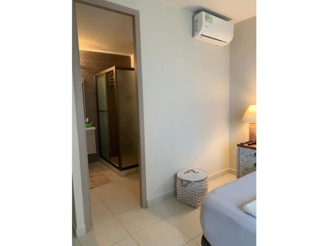 Living and dining area with open plan in PH Torres de Versalles II Costa Sur Panama