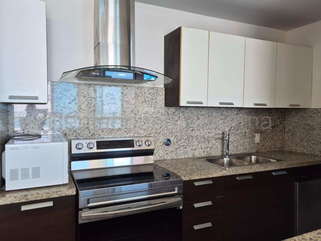 Bedroom with ocean views in luxury apartment in Punta Pacifica Panama City