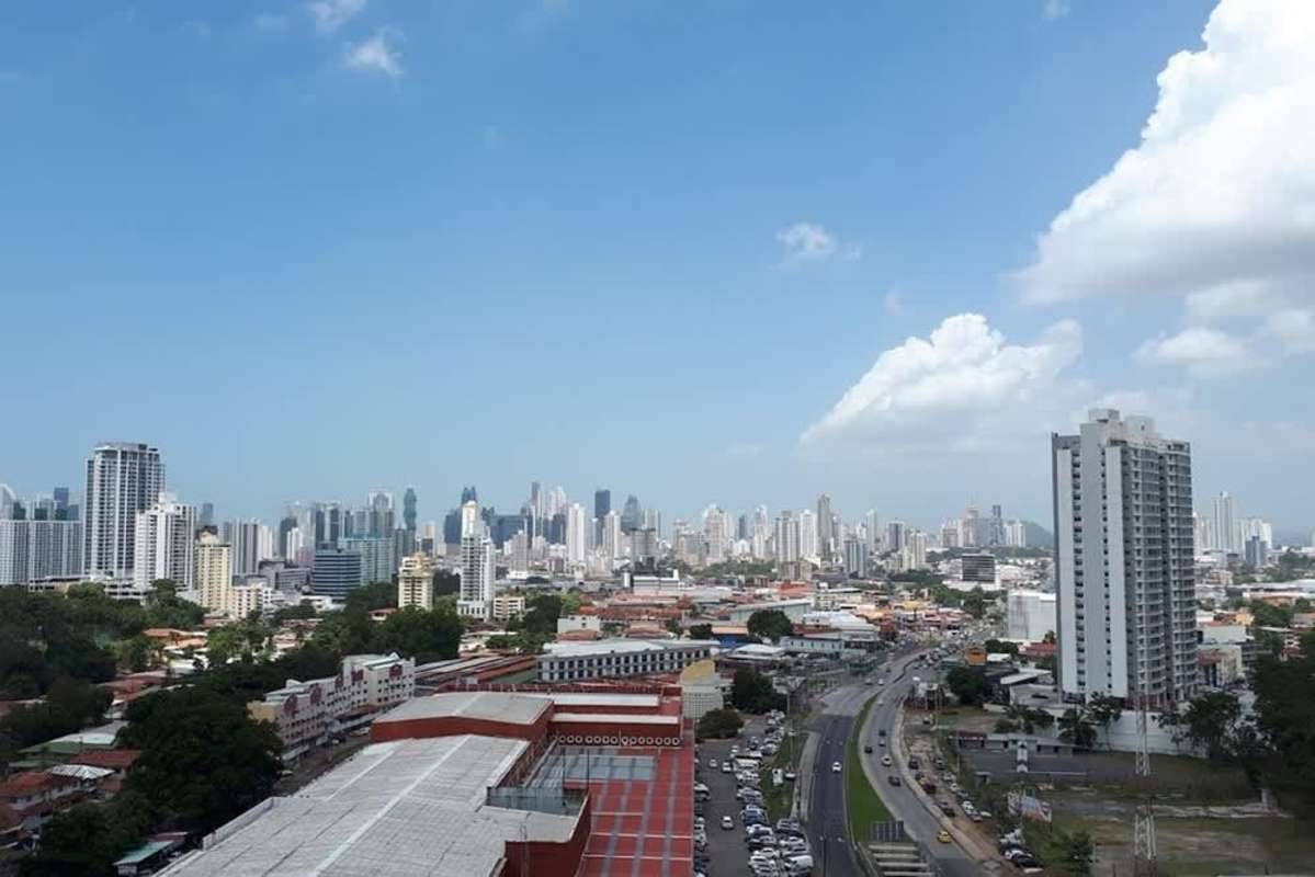 Balcony with skyline city view plantation El Dorado Panama