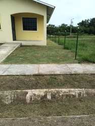 Empty bedroom with ceramic tile floors, wardrobe, white walls and window in affordable house Rio Hato Coclé Panama