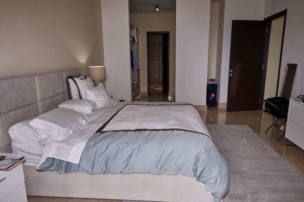 Modern kitchen with granite countertops and stainless appliances Grand Tower Punta Pacifica Panama