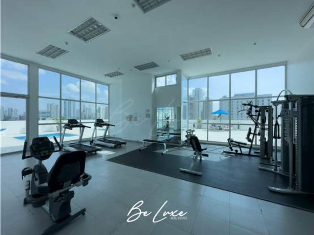 Furnished bedroom with closet space, AC, panoramic view in PH Marina Plaza Panama